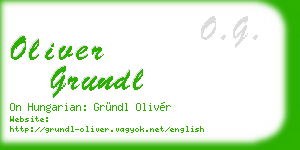 oliver grundl business card