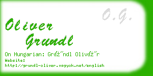 oliver grundl business card